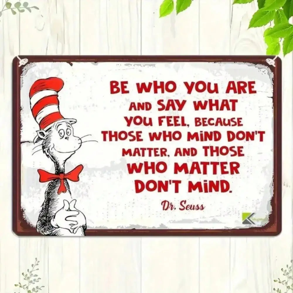 Dr. Seuss Vintage 8x12 Metal Sign