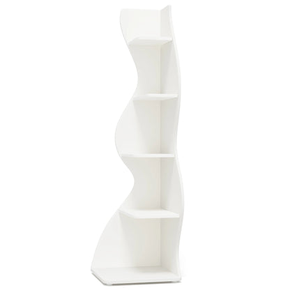 Tribesigns Corner Shelf, Modern , Stylish Corner Small Bookcase Storage Rack Plant Stand