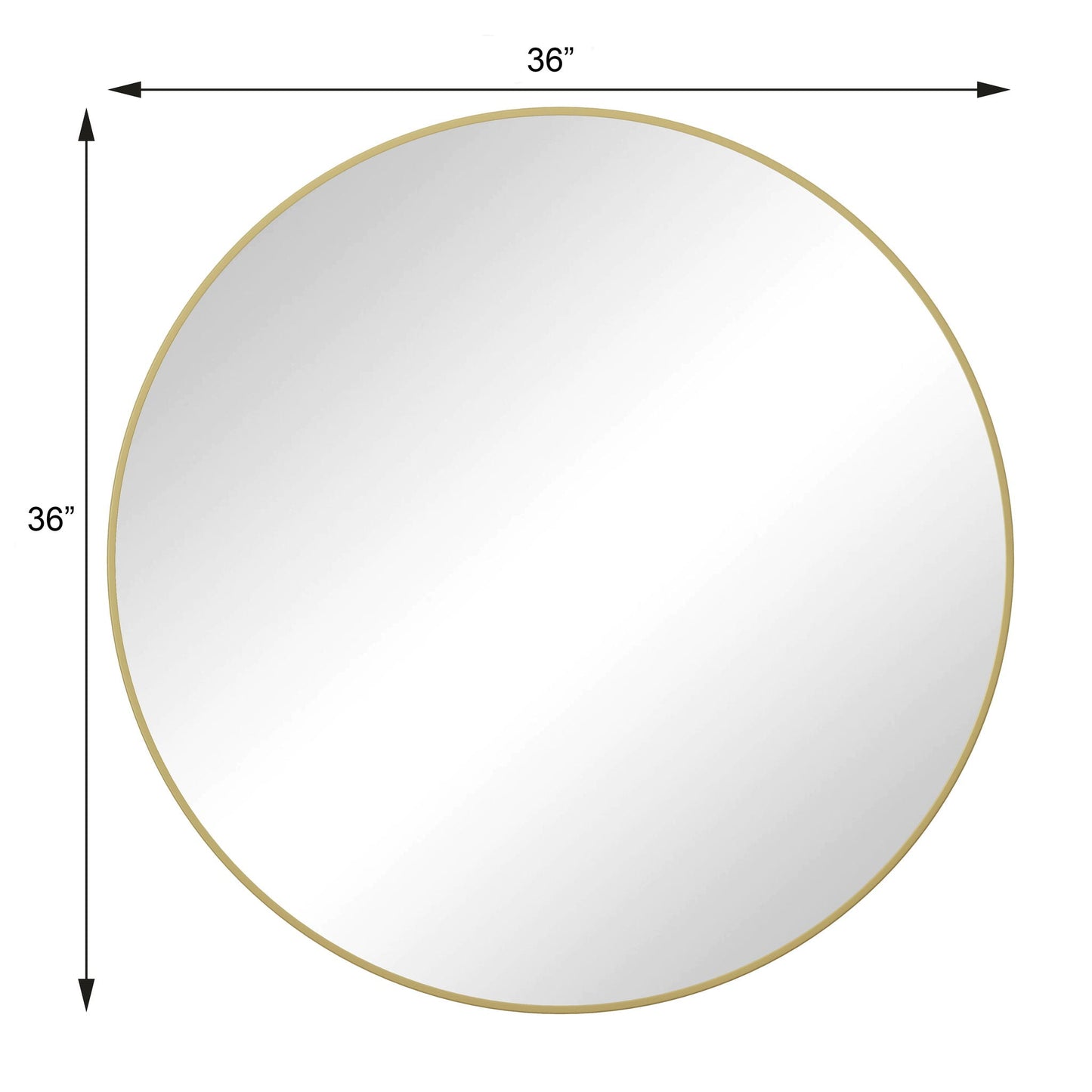 Metal Framed Circle Mirror