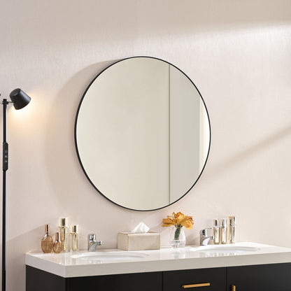 Circular Framed Wall Mirror