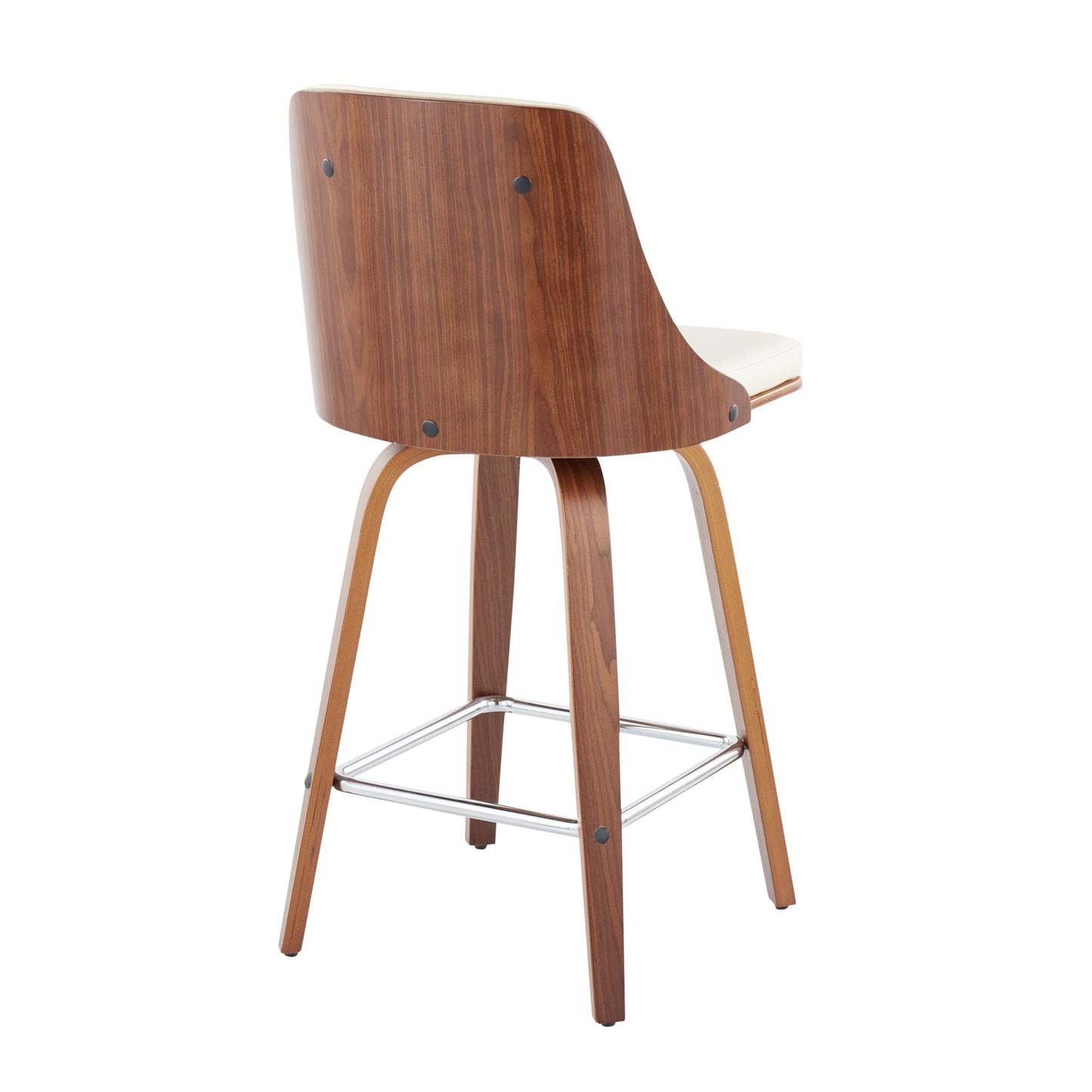 Gianna - Mid Century Modern Fixed Height Counter Stool (Set of 2)