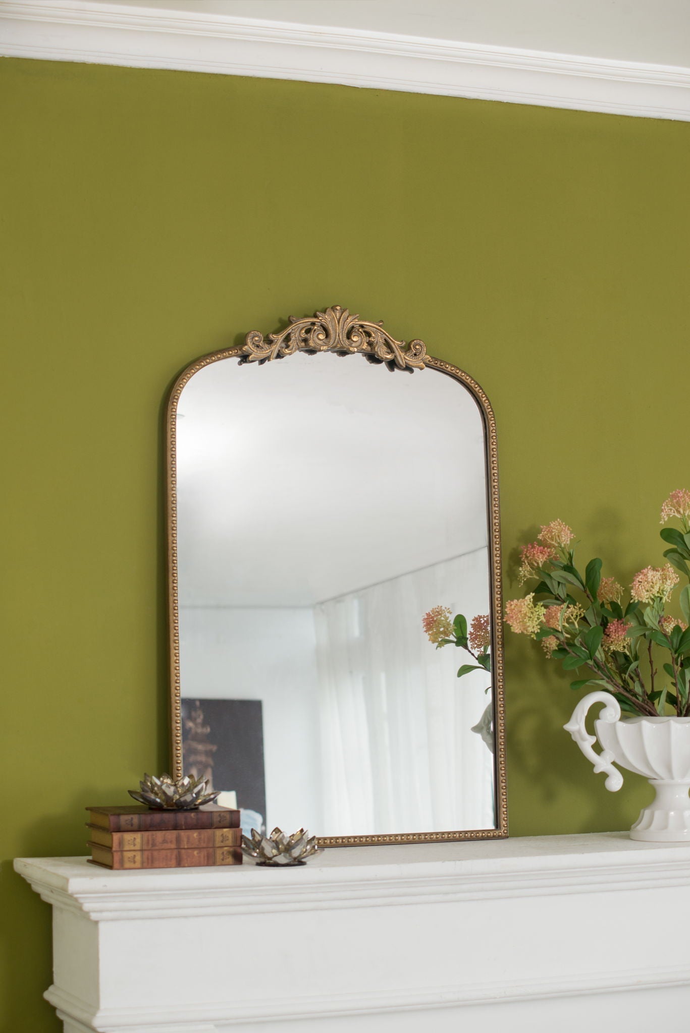 Baroque Inspired Arched Wall Mirror