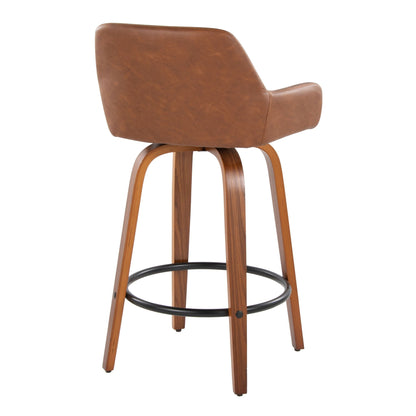 Daniella - Contemporary Fixed Height Counter Stool (Set of 2)