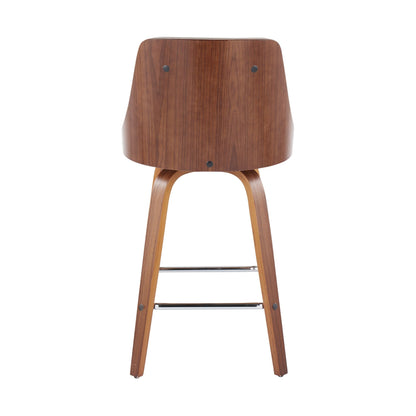 Gianna - Mid Century Modern Fixed Height Counter Stool (Set of 2)