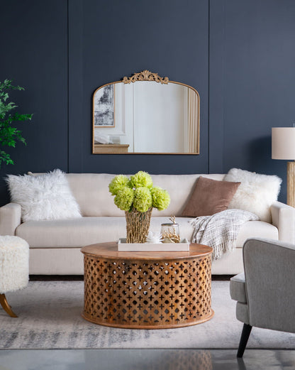 Baroque Inspired Arched Wall Mirror