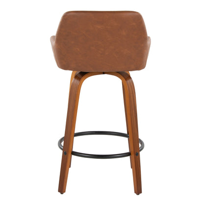 Daniella - Contemporary Fixed Height Counter Stool (Set of 2)