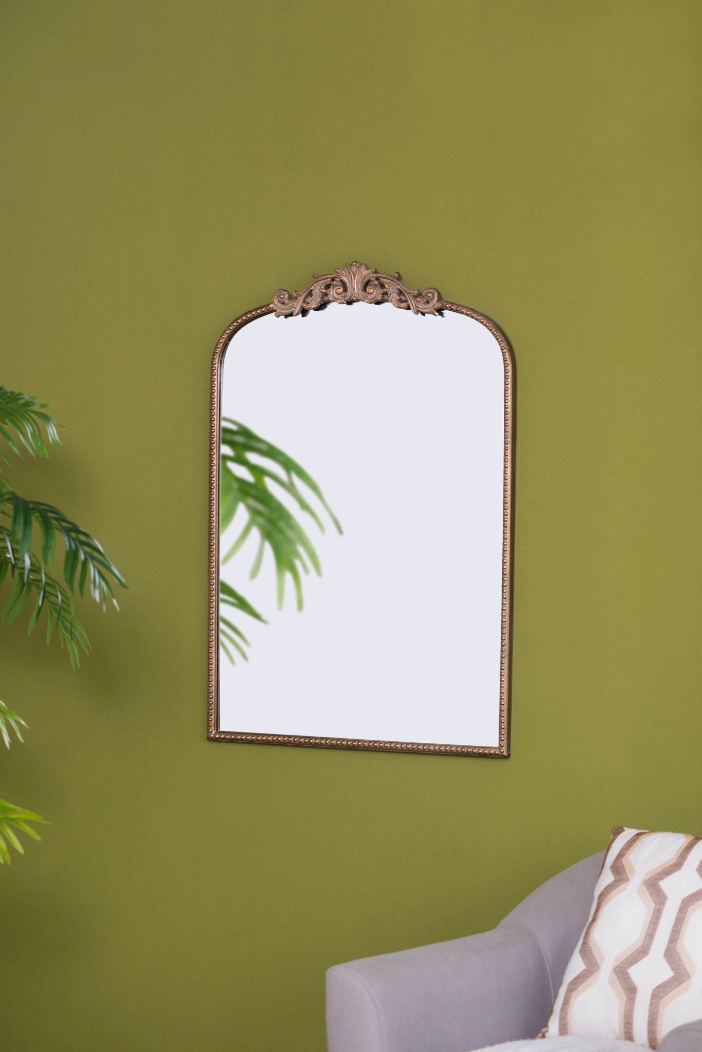 Baroque Inspired Arched Wall Mirror