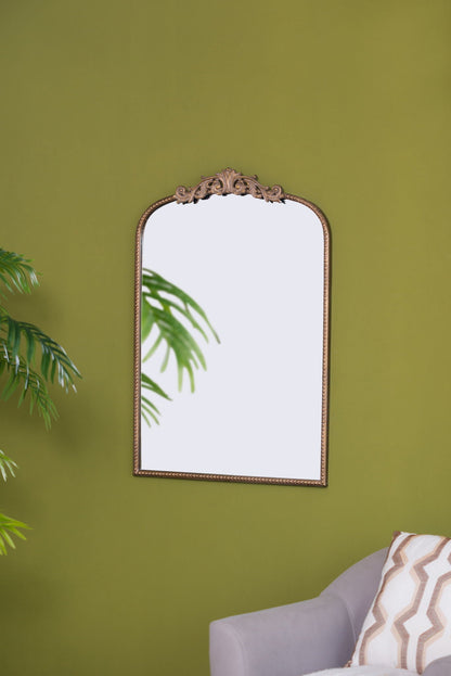 Baroque Inspired Arched Wall Mirror