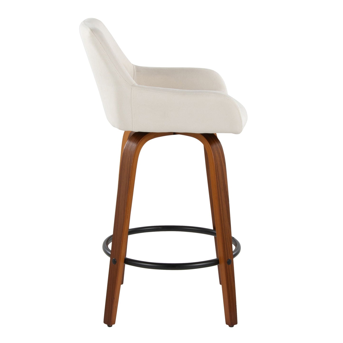 Daniella - Contemporary Fixed Height Counter Stool (Set of 2)
