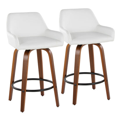 Daniella - Contemporary Fixed Height Counter Stool (Set of 2)