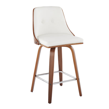 Gianna - Mid Century Modern Fixed Height Counter Stool (Set of 2)