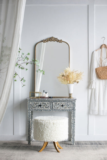 Baroque Inspired Arched Wall Mirror