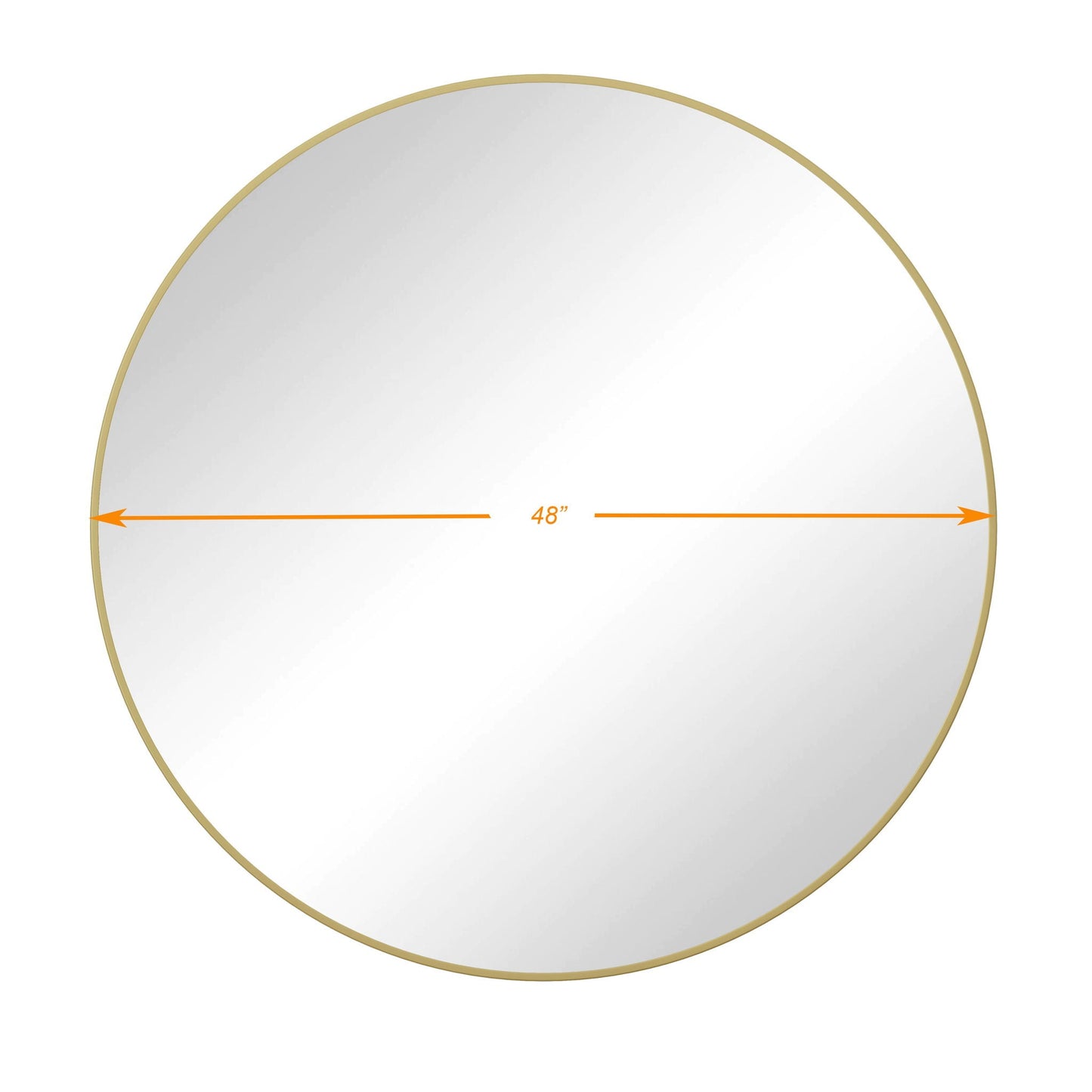 Metal Framed Circle Mirror