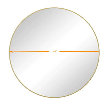 Metal Framed Circle Mirror