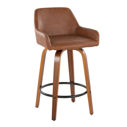Daniella - Contemporary Fixed Height Counter Stool (Set of 2)