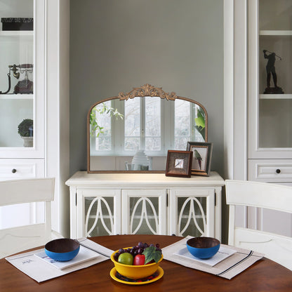 Baroque Inspired Arched Wall Mirror