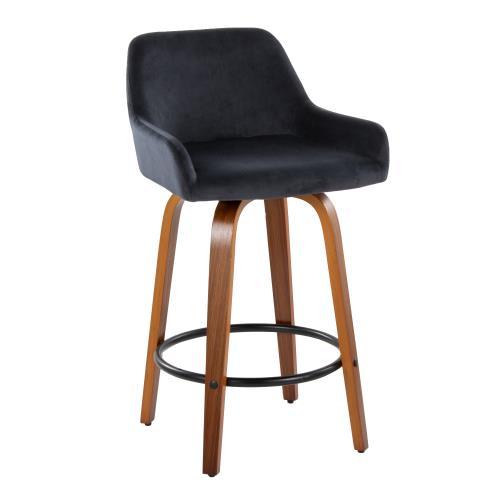 Daniella - Contemporary Fixed Height Counter Stool (Set of 2)